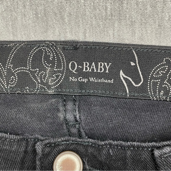 WRANGLER Q-Baby No Gap Waistband Bootcut Black Riding Jeans - Picture 4 of 12